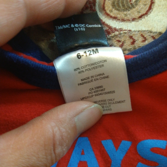 6-12 months baby boys Superman onesie - Picture 5 of 9